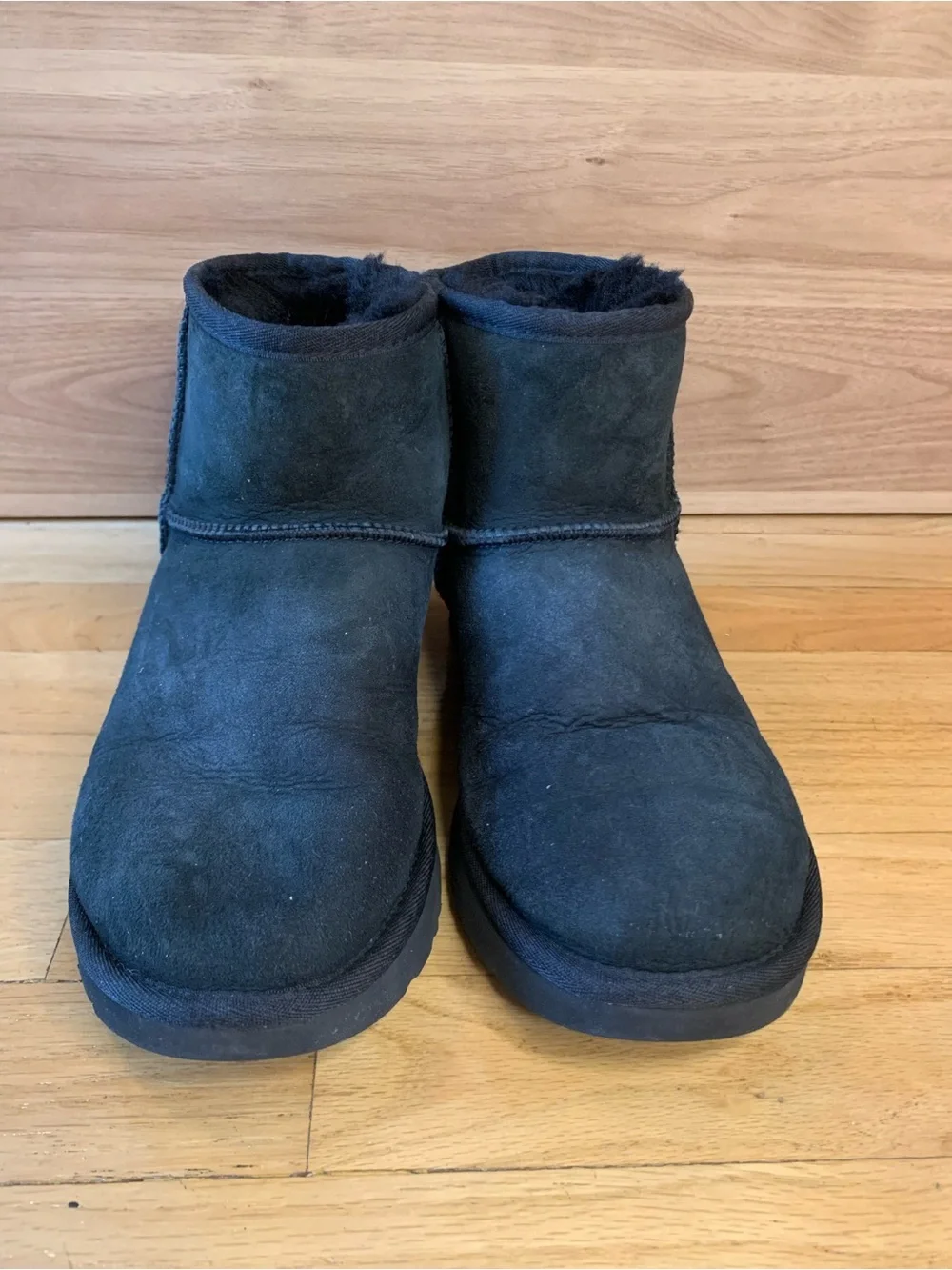UGG Classic Mini Black Boots - Size 8
